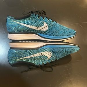 Nike Flyknit Racer Size 11 “Blue Glow”